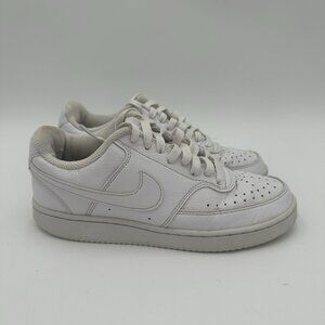 Nike Shoes Womens US Size 6.5 Court Vision Triple White Platform‎ Sneakers